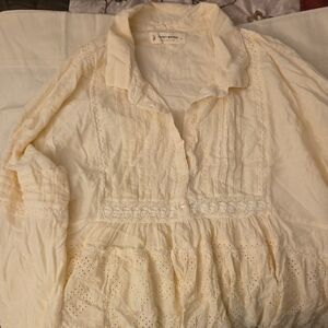 Lucky Brand Cream Blouse